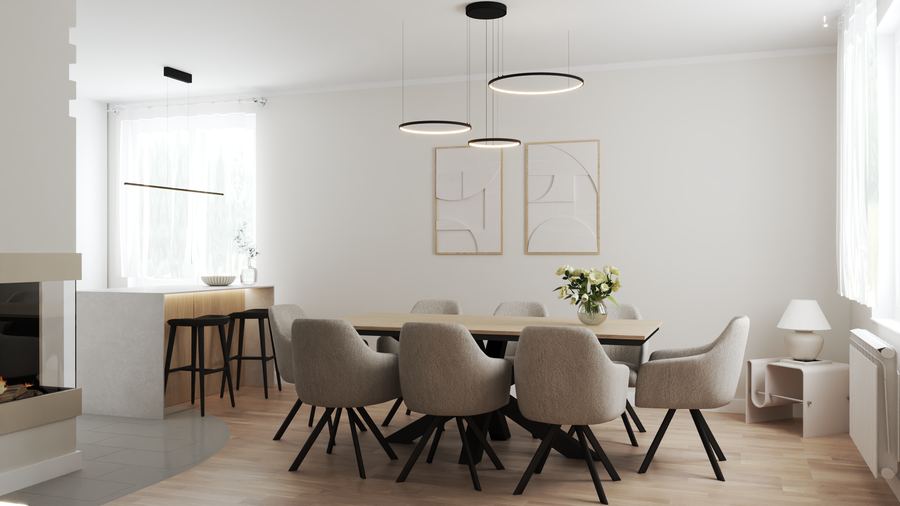 Układ funkcjonalny mieszkania 50m²