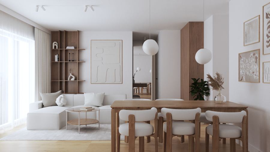 Projekt wnętrz domu rodzinnego – ZOLA Architektura Koninko